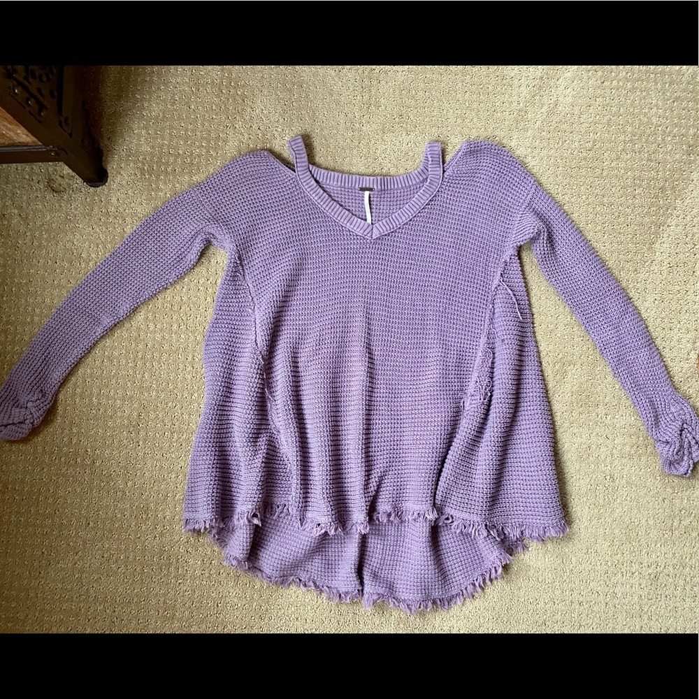 Free People Cold Shoulder Sweater